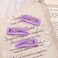 Chinco 24 Pcs Double Grip Hair Clips Metal Snap Clips Women Barrettes for Hair Making, Salon Supplies(Light Purple,2 Inch)