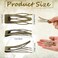 Chinco 24 Pcs Double Grip Hair Clips Metal Snap Clips Women Barrettes for Hair Making, Salon Supplies(Ancient Bronze,2.8 Inch)