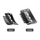 100 Pieces Snap Clips for Wigs, Hair Extensions and DIY - 32 mm U-Shape Metal Clips with Soft Rubber, Stainless Steel, 6 Teeth, for Women, 4 Colors (Black)