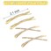 12 Pieces Rhinestone Bobby Pins Decorative Fancy Crystal Hair Clips Shiny Metal X Shaped Barrettes Bling Diamond Wedding Bridal Shower Hair Accessories for Women Ladies Girls (Gold)