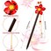 6 Pieces Vintage Handmade Wooden Hairpins - Traditional Flower Hair Sticks, Hair Chopsticks, Styling Pins for Women Girls (Classic Style)
