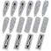 Juexica 16 Pcs Rhinestone Snap Hair Clips Bridal Shower Hair Pins Crystal Diamond Pins 3 Inches Silver Bling Large Decorative Accessories for Women Wedding Bridal Shower Decorations