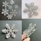 6Pcs Snowflake Hair Clip Sparkly Rhinestone Hair Barrettes for Women 3 Styles Snowflake Hairpins Christmas Hair Accessories Party Gifts