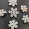 6Pcs Snowflake Hair Clip Sparkly Rhinestone Hair Barrettes for Women 3 Styles Snowflake Hairpins Christmas Hair Accessories Party Gifts