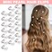 White Pearl Hair Clips and Barrettes Set - 30Pcs Mini Bobby Pins, Cute Pearl Hair Accessories for Women, Girls, Brides