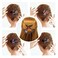 JOYFISCO 5PCS Ponytail Hair Clips Heart Shaped Duckbill Hair Clips with Flower Rhinestone Sparkly Diamond Long Hair Clips Prom Hair Accessories Gifts for Women Girls