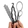 Hair Bun Maker, Magic Hair Braiding Tool, 4/9 Pieces Hair Styling Accessories, Ponytail Pull Through Tool, Topsy Tail Hair Tool for Women Girls(4 Pieces)