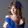 Geyoga Flower Hair Clip Set, 6 Pcs Rose Hair Accessories for Women Girls Wedding Dancing Party (Navy Blue)