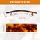 WILLBOND 8 Pieces Tortoise Shell Hair Barrettes Automatic Cellulose Acetate Hair Clip Medium French Design Rectangle Snap Clip for Ladies Daily Wear(Stylish Patterns)