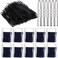 Crowye 1000 Pcs U-shaped Hair Pins Bulk for Buns 2.4 Inch Black Pins Waved Lady Bobby Pins Hair Accessories for Women with Storage Box