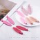 10 Pcs Creaseless No Crease No Bend Flat Hair Clips For Styling No Slip Makeup Clips For Women Salon Hairstyle,Gradual Pink Rose Red