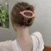 Flat Hair Clips for Women Pink Lay Flat Hair Claw Clips for Thin Thick Hair 3Pcs French Concord Hair Clips Large Hair Clips Matte Jaw Clips Hair Clamps Hair Accessories