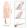 8PCS No Bend Hair Clips,Pink No Crease Hair Clips for Styling Acrylic Resin Flat Clip Curl Small Pin Bang Seamless Hair Barrette for Women Girls Hairstyle Accessories