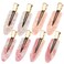8PCS No Bend Hair Clips,Pink No Crease Hair Clips for Styling Acrylic Resin Flat Clip Curl Small Pin Bang Seamless Hair Barrette for Women Girls Hairstyle Accessories