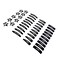 40 PCS Oval Metal Snap Hair Clips Cute Black Water Drop Hair Barrette for Girls Square Non Slip Hair Clips Stars Hair Accessories for Women (B)