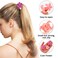 Ahoney Hair Clip, 10Pcs Small Flower Hair Clips for Women Girls, 1.7' Flower Clips for Hair, Cute Hair Accessories for Girls (Pink&amp;Hot pink)