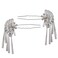 Japanese Fan Tassels Kimono Mini Hairpin, Cosplay Kanzashi Flower Hanfu Hair stick Christmas Hair Accessories Gift 1Pair