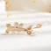 AW BRIDAL Flower Hair Clip for Wedding Hair Comb Barrette Bridal Hair Pieces Wedding Hair Accessories for Women Girls (Gold)
