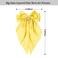 Large Satin Bow Barrettes Clips in Yellow - Hair Accessories for Women