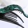 4.3" Celluloid French Design Tortoise Shell Barrettes Side-slide Opening Duck Luxury Fashion Accessories Hair Clip Claw for Women, pack of one(Forest)