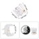 YOHAMA 36 PCS Clear Mini Hair Claw Clips Great for Design Kids Adult Hairstyles White Plastic Hair Clips Small Decoration Buns Pining Bangs Strong Grip Multifunction Clamp Clips.