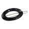 France Luxe New Cutout Oval Tige Boule Barrette Nacro Black