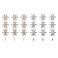 FRCOLOR 6Pcs Sparkling Crystal Hair Clips Flower Rhinestone Hair Clip Christmas Snowflake Hair Clips Rhinestone Bobby Hair Accessories Christmas Hairpin for Women
