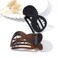 CAKURE Flat Claw Clips French Concord Hair Clips Black Large Hair Claw Clip for Thick Hair Banana Hair Barrettes Hair Accessories for Women and Girls (Pack of 2)