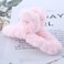 Winter Plush Hair Claw Clip Fluffy Fuzzy Hair Claw Barrette Pink Faux Fur Hair Claw Clamp Non Slip Hair Clip Claw Thick Curly Hair Clip Decorative Hair Accessories for Women and Girls