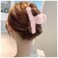 Winter Plush Hair Claw Clip Fluffy Fuzzy Hair Claw Barrette Pink Faux Fur Hair Claw Clamp Non Slip Hair Clip Claw Thick Curly Hair Clip Decorative Hair Accessories for Women and Girls