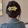 AIUPUOC Flower Hair Clips, Matte French Barrettes, Black Floral Hairpins, Claw Clamps, Non-Slip, Elegant Accessories for Women, Girls, Wedding, Summer Party Decorations, 4Pcs