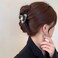 Metal Silver Minimalist Geometric Alloy Hair Clip Non-Slip Barrette Polished Decorative Hair Accessories for Women and Girls
