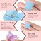 100 Pieces Butterfly Hair Clips with Box - Cute Mini Clips and Hair Accessories for Women (Jelly Color)