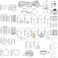 Fscwlmon 309Pcs Hair Jewelry for Women Braids,Hair Loc Cuff Coils Rings for Dreadlock Accessories,Locs Hair Tube Beads Decorations,Braid Clips Hair Charms Braids Accessories Silver