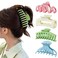 Large Non-Slip Claw Hair Clips for Thick, Thin, or Curly Hair - 4 Pieces, Square Jumbo Hair Accessories