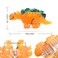 Cute Dinosaur Claw Hair Clips,Orange Nonslip Hair Clamps,Animal Acetate Hair Clips for Woman Girls Thick Thin Hair