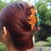 Cute Dinosaur Claw Hair Clips,Orange Nonslip Hair Clamps,Animal Acetate Hair Clips for Woman Girls Thick Thin Hair