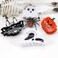 4pcs Pumpkin and Ghost Hair Claw Clips, Halloween Hair Jaw Clips, Cosplay Party Theme Styling Hair Clips, Hair Accessories for Women