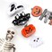 4pcs Pumpkin and Ghost Hair Claw Clips, Halloween Hair Jaw Clips, Cosplay Party Theme Styling Hair Clips, Hair Accessories for Women