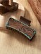 Tobeffect Hair Clips for Women, 4" Western Large Leather Claw Clips for Thick Long Hair, Aesthetic Cowgirl Stuff Gift for Women Girls, Strong Hold Hair Clips - 3 Count