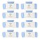 Bridesmaid Hair Claws Bachelorette 4.1 Inch Square Hair Clips Set of 8 Bridal Shower Rectangular Hair Claw Clips ideas Gift for Wedding Party Favors Bridesmaid Proposal Gifts (Dusty Blue)
