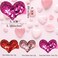 3PCS Valentine Sequins Heart Hair Clips for Toddler Girls Glitter Barrettes Red Pink Rose Red Hair Pins Hair Accessories for Women Girls Heart Claw Clips for Valentines Party Decorations