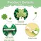 4 Pcs St Patrick&rsquo;s Day Hair Bow Clips Glitter Shamrock Hair Accessories Sparkle Green Hair Bows With Shamrocks Alligator Clips for Women Girls Green Clover Hairpins Party Favors