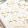 No Bend Glitter Hair Clips - Creaseless Setting Clips for Bridesmaid Gift, Proposal Box, Makeup Styling, and Sectioning