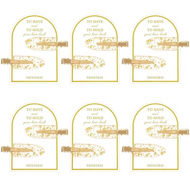 No Bend Glitter Hair Clips - Creaseless Setting Clips for Bridesmaid Gift, Proposal Box, Makeup Styling, and Sectioning
