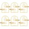 No Bend Glitter Hair Clips - Creaseless Setting Clips for Bridesmaid Gift, Proposal Box, Makeup Styling, and Sectioning