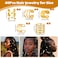 Ouligay 40pcs Gold Hair Jewelry, Loc Jewelry for Hair Dreadlocks, Gold Hair Cuffs for Braids, Adjustable Hair Rings Braid Clips, Braid Jewelry Hair Braid Accessories for Women Girls