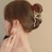 2PCS Metal Velvet Rose Hair Clips Non-Slip Flower Pearl Hairpin Decorations Thick Long Hair Jaw Clips Hair Accessories for Women and Girls