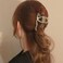 2PCS Metal Velvet Rose Hair Clips Non-Slip Flower Pearl Hairpin Decorations Thick Long Hair Jaw Clips Hair Accessories for Women and Girls