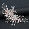 Wedding Hair Clip Handmade Rhinestone Bridal Hair Comb Wedding Hair Pieces For Brides Flower Girls Hair Accessories for Women Wedding